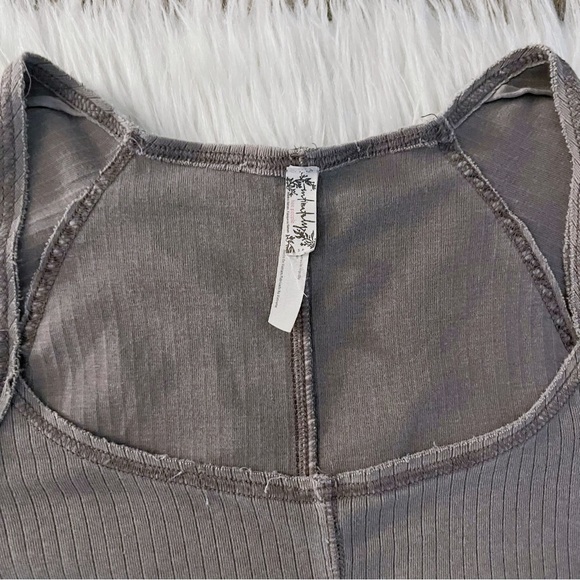 Free People Ribbed Long Sleeve Top - Picture 4 of 5